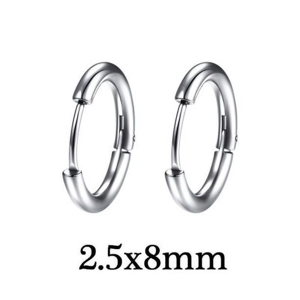 Pendientes de personalidad, pendientes de moda, pendientes pequeños de joyería de acero inoxidable para hombre, ideales para hombres y mujeres.