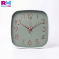 thumbnail image 2 of Reloj de Pared Cuadrado 21 cm Vintage Colores Pastel Silencioso verde YC038469, 2 of 5