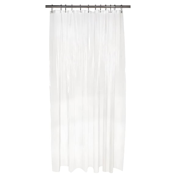 AUQ Shower Curtain Liners Mildew Resistant 12 Gauge Shower Curtain Shower Liner Clear Shower Curtain Liner Long 72" X 84"