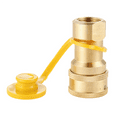 thumbnail image 4 of 2X 1/2 Inch Solid Brass Gas Propane Quick Connect Disconnect Fitting Connector Adapter, 4 of 7