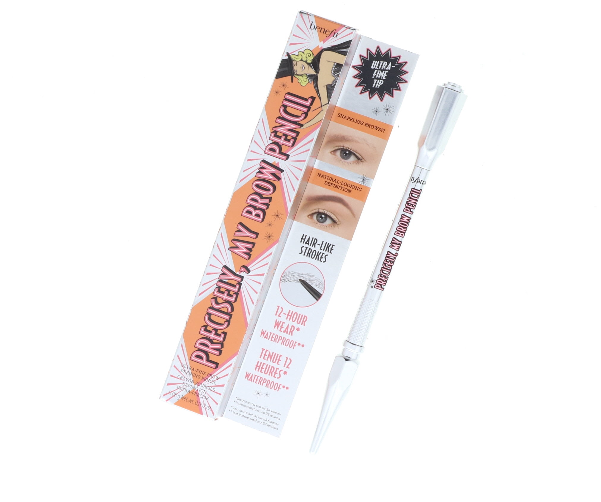 Benefit Precisely My Brow Pencil Ultra Fine Brow Defining, No. 4, Medium, 0.002 Ounce