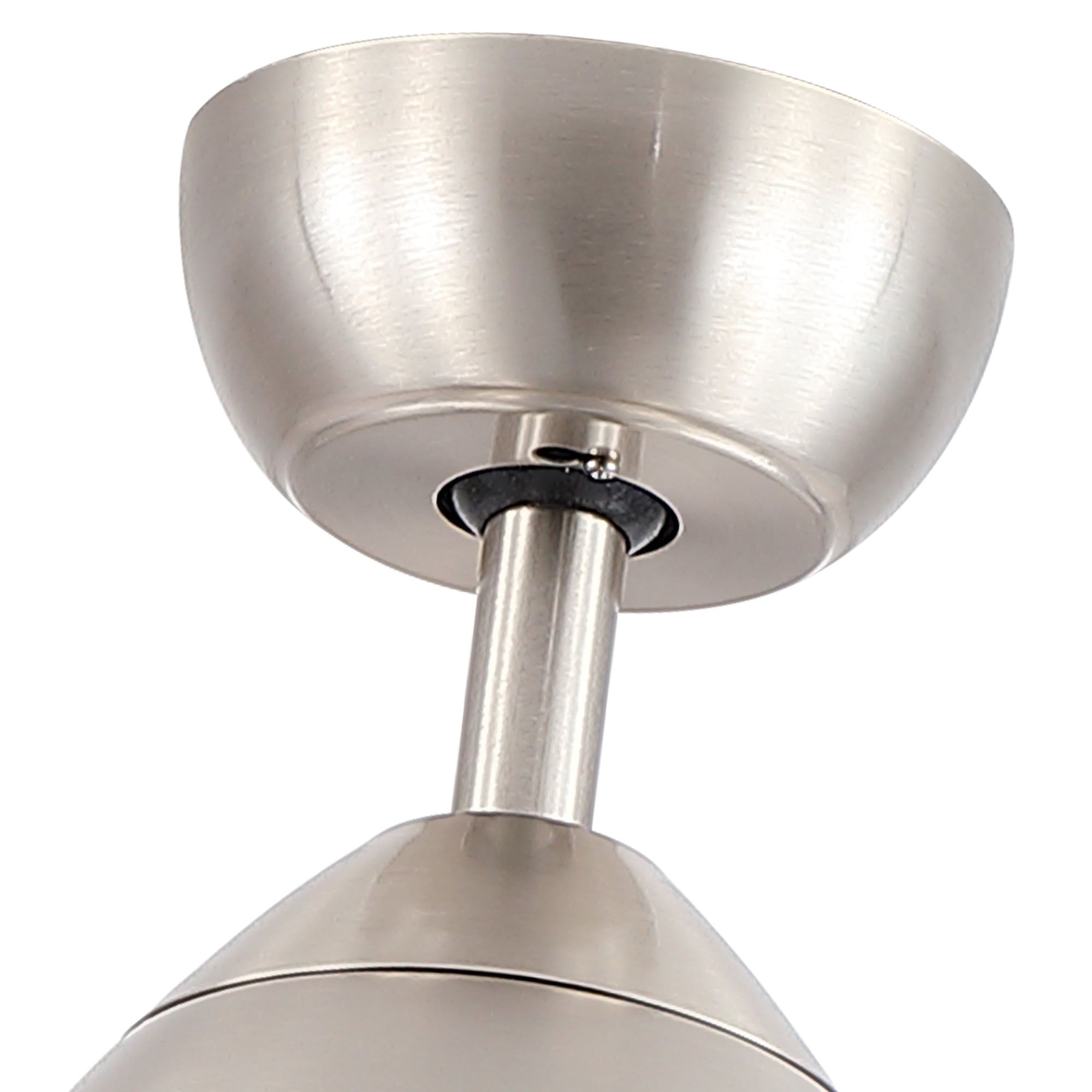 Leumius 52" Brushed Nickel Ceiling Fan with Intergrated LED Light Kit, Remote Control, 5 Plywood Blades and Work with Smart APP for Living Room Bedroom