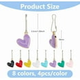 thumbnail image 2 of 32Pcs 8 Colors Heart Zipper Pull Charms Zipper Pull Replacement Alloy Enamel Love Zippers Charm Metal Tab Mend Fixer Heart Dangle Charms for DIY Sewing Dress Backpacks Purses Handbags, 2 of 6