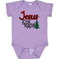 thumbnail image 3 of Inktastic Christmas Jesus is the Reason with Green Plaid Tree Boys or Girls Baby Bodysuit, 3 of 5