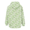 thumbnail image 4 of GIPQJK Women's Drawstring Zip Up Hoodies Floral Print Long Sleeve Fall Sweatshirt Y2k Hooded Jackets 2024 Trendy Outfits Fashion Clothes,Army Green 2XL, 4 of 5