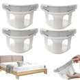 thumbnail image 2 of Bedsheet Clips Lock Bed Sheet Holder Non-Slip Universal Fit for All Bed Sizes Fitted Sheet Lock Tool, 2 of 5