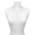 thumbnail image 3 of Delight Jewelry Silvertone Large Greek Letter - Gamma - Silver tone Elegant Infinity Lariat Necklace, 3 of 4