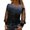 Blue, variant on Womens Pullover Long Sleeve Mesh Splicing Rounder Neck Tops