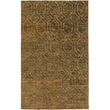 - Contemporary Gertie Collection Area Rug in Moss and Oval, Rectangle, Round, Runner Shape