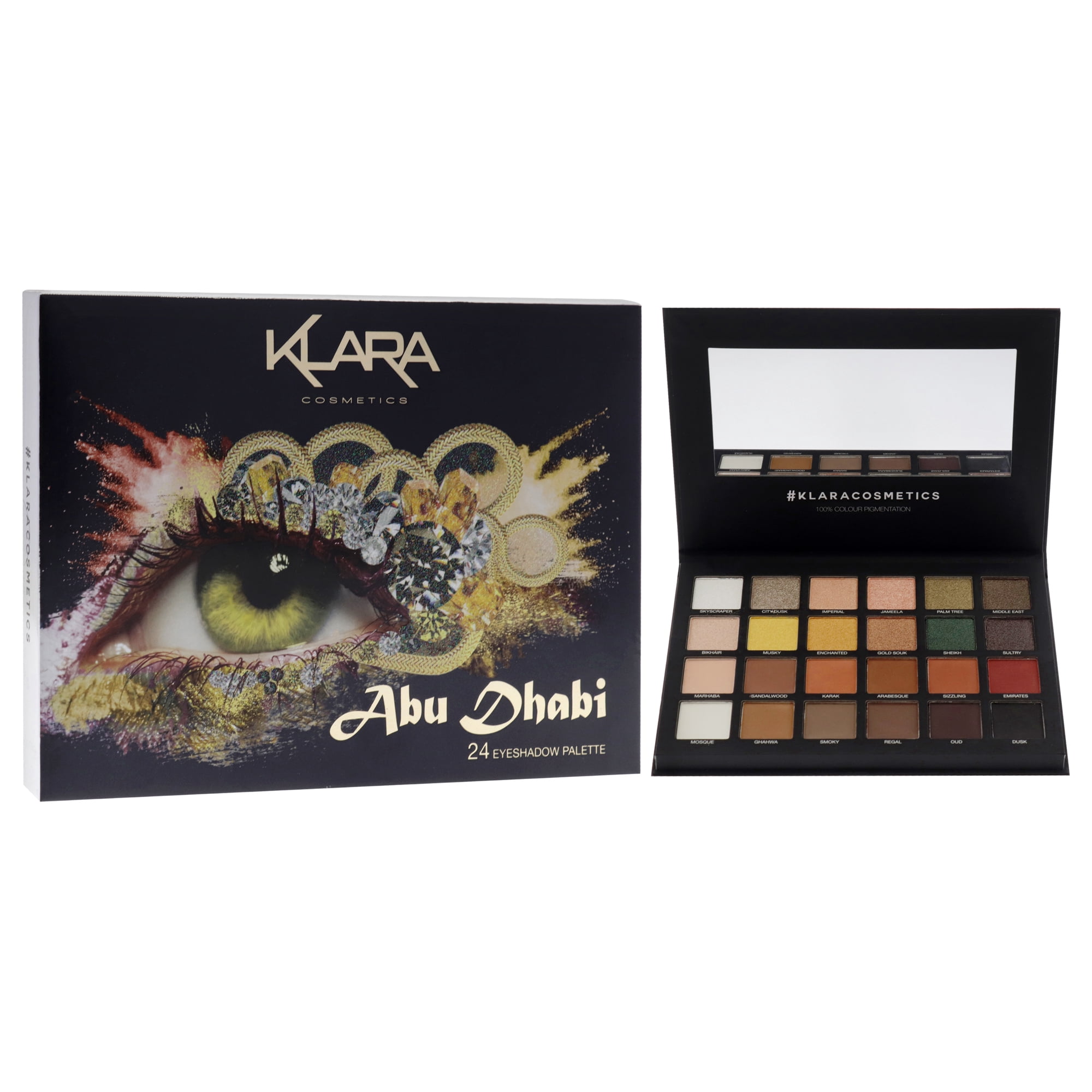 Klara 24 Eyeshadow Palette - Abu Dhabi , 1.68 oz Eye Shadow