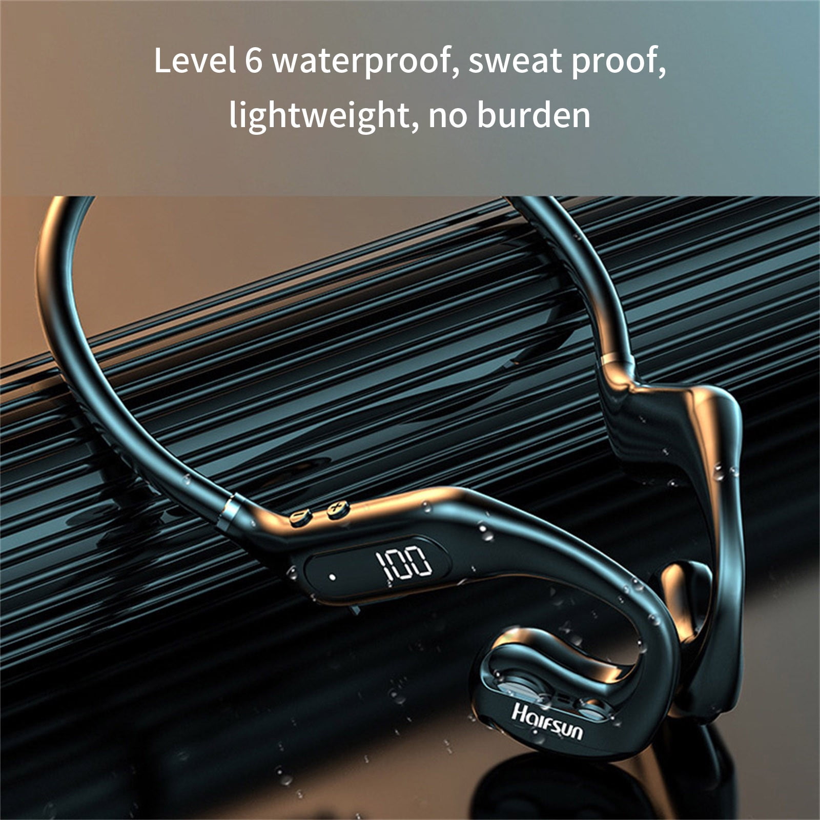 Bluetooth Headset – HIFI ANC Bones-Conduction Wireless Headphone Upgrade Bluetooth 5.3 Bone-Drive Headset Stereo Earphone Sport Maximum Comfort