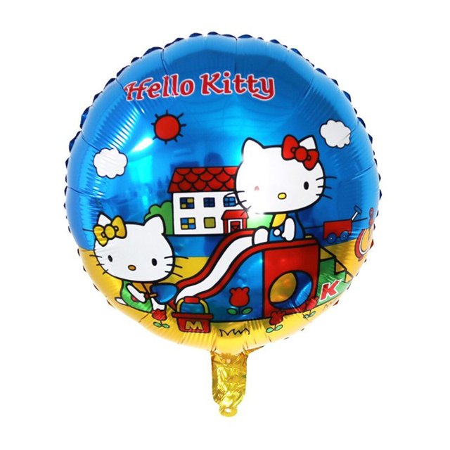 Globo de Hello Kitty de dibujos animados para niñas, decoración de fiesta de cumpleaños, Globos de aluminio, Streamer para niños, Globos para Baby Shower