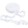 thumbnail image 4 of 5 Yards Stretch Lace Trim Cotton Elastic Cords Gathered Crocheted Lace Trimmings DIY Craft Ribbon Decorated Trims for Crafts Wedding Bridal Costume Sewing Making Bouquet Embellishments, 4 of 7