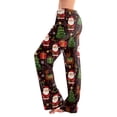 thumbnail image 3 of UDAUDU Christmas Pajama Pants Women Soft Cute Graphic Lounge Pants Elastic Waist Loose Fit Fall Pajama Pants L, 3 of 6