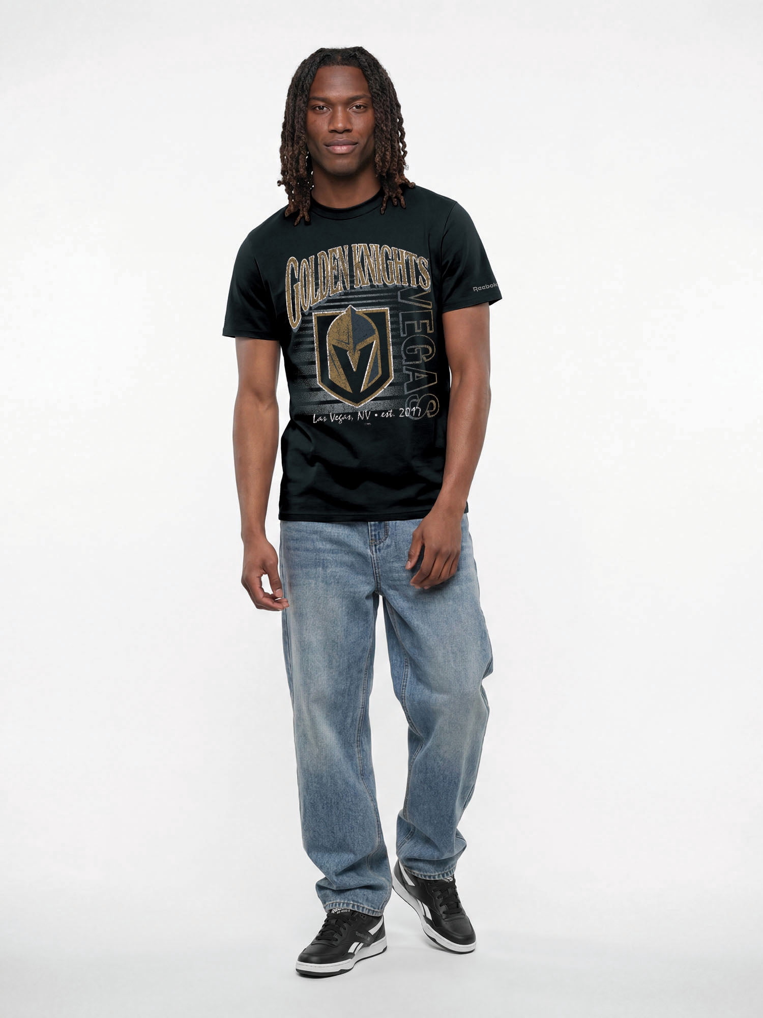 Vegas Golden Knights Reebok Mens Crew Neck Short Sleeve T-Shirt