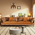 thumbnail image 6 of Eurhowing Velvet Sofa Cover, Non-Slip & Pet-Friendly Couch Slipcover, Scratch-Resistant Washable Furniture Protector for Couch, 36"×71", Orange, 6 of 8