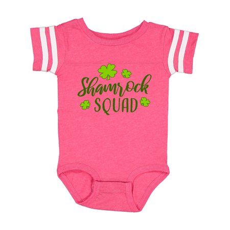 

Inktastic Shamrock Squad with Four Leaf Clovers Gift Baby Boy or Baby Girl Bodysuit