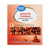 Great Value Almond & Cranberry Nut Bars, 1.4 oz, 6 Count