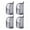 Grey-4, variant on 4 Pack Portable Standing Travel Toiletry Bag, EVA Mesh Waterproof Cosmetic Pouch Travel Essentials