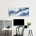 thumbnail image 2 of LyeArtork 3 Pieces Navy Blue and Gold Abstract Marble Canvas Wall Art Decoration Canvas Modern Watercolor Painting Fluid Ink Panitroom Decor for Bedroom Living Room Office Dining Room Home 12"x16", 2 of 6
