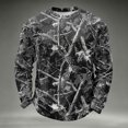 thumbnail image 5 of Oazcsf Mens Waffle Knit Long Sleeve Shirt Camo Pullover Sweater Crew Neck Lightweight Fall Sweatshirts Winter Basic Big and Tall Men's Top, 5 of 5