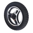 thumbnail image 4 of Wheelchair Wheel PU Wheel Alloy Steel Hub Explosion Proof 4 Holes Walker Tire Replacement 250mm, 4 of 5