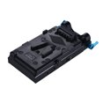 thumbnail image 1 of Placa adaptadora Adaptador de placa de batería V-lock de montaje en V con abrazadera de varilla de doble orificio LP-E6 Adaptador de batería simulada para BMCC BMPCC Canon 5D2 / 5D3 / 5D4 / Andoer Placa adaptadora, 1 of 7