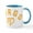 White/Blue Inside, variant on CafePress - Virgo - 11 oz Ceramic Mug - Novelty Coffee Tea Cup