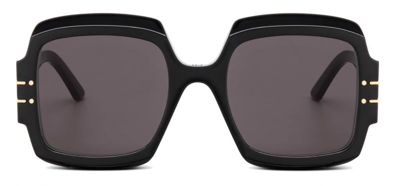 Dior Signature S1U OVERSIZED Sunglasses Black w/ Grey Lenses