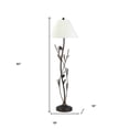 thumbnail image 5 of 60" Rust Floor Lamp With Brown Fabric Empire Shade, 5 of 6