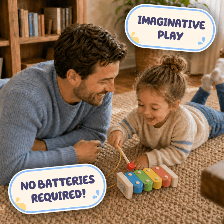 Bluey Magic Xylophone with Child-Safe Mallet photo 4