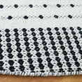 thumbnail image 3 of SAFAVIEH Montauk Nuala Abstract Dots Cotton Area Rug, Black/Ivory, 6' x 6' Round, 3 of 8