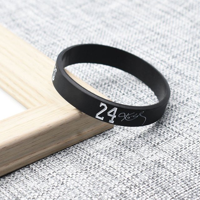 NBA star-Pulsera De Silicona Firmada Para Niños , Regalo Pequeño , Kobe James Curry Wade , Deportiva De Baloncesto Gao Jiahui unisex