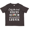 thumbnail image 3 of Inktastic Only the Best Nieces Get Promoted to Cousin Boys or Girls Toddler T-Shirt, 3 of 5