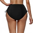 thumbnail image 4 of WREESH Womens Swimsuit Bottoms High Waisted Bikini Bottoms Tie Side Tummy Control Bathing Suit Bottom Solid Color Swimwear, 4 of 5