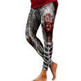 thumbnail image 2 of Halloween Leggings for Women Elastic High Waist Spooky Print Lifting Tights Pants Workout Yoga Pants, 2 of 5
