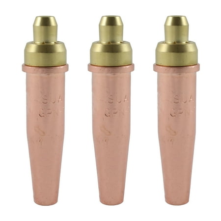 

(3 PACK) SÜA - GPN Series Propane Cutting Tip - Compatible with Victor. Sizes: 3 4 and 5