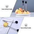 thumbnail image 2 of Tenedores de frutas de acero inoxidable, tenedores de aperitivo con calavera, tenedores de frutas de Halloween, tenedores de postre, vajilla de Halloween (2 unidades) brillar Electrónica, 2 of 3