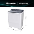 thumbnail image 3 of Hisense Lavadora Doble Tina WSA1304P,Semiautomática,13 Kg,Temporizador de Lavado y Centrifugado,80x47x98cm(AnchoxLargoxAlto),Blanco/Gris, 3 of 5