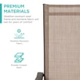 thumbnail image 5 of Best Choice Products Set of 2 Outdoor Patio Chaise Lounge Chair Adjustable Folding Pool Lounger w/ Steel Frame - Brown, 5 of 9
