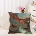 thumbnail image 2 of MKHERT Two Dragoins Having a Duel Pillow Covers Pillowcase Throw Pillows 18x18 inch, 2 of 2