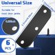thumbnail image 2 of 6 Piezas Placas Relleno Bisagra 3,5 Pulgadas con Placas Relleno Borde Puerta 5/8 Pulgadas, Cuñas Bisagra Puerta, Cubierta Orificio Puerta, Color Negro, 2 of 5