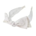 thumbnail image 5 of Unique Bargains 1 Pc Exquisite Pearl Rose Jacquard Bow Headband Pink, 5 of 6