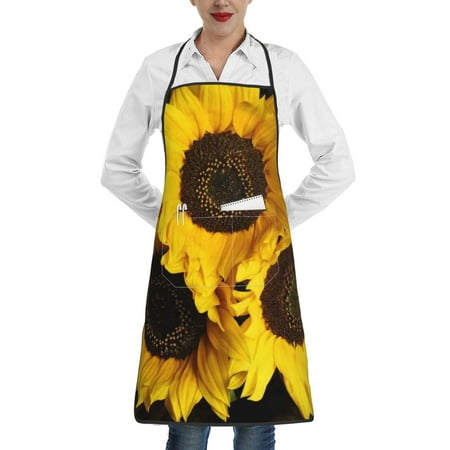 

Lukts Japanese Were Blossoming Pattern Kitchen Apron Waterdrop Resistant Apron with adjustable Aprons for Women and Men with Pockets Cooking Apron