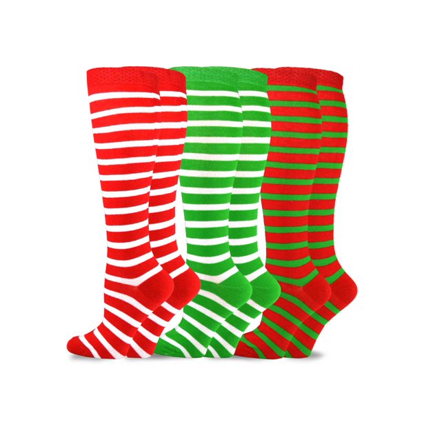 TeeHee Socks TeeHee Christmas and Holiday Fun Knee High Socks for