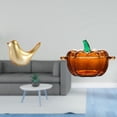 thumbnail image 2 of Figura de pájaro dorado de cristal con forma de calabaza, estatua de animal, adorno decorativo moderno para el hogar, escultura de pájaro, plato de du, 2 of 8
