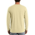 thumbnail image 3 of Fabrcox Fall Spring S-3xl Black T Shirts Mens Crew Neck Solid Color Trendy Long Sleeve Basic Tee Casual Lightweight Pullover T-Shirt Beige L, 3 of 4