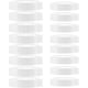 thumbnail image 1 of 16 tapas de plástico para tarros Mason, 8 tapas de boca regular y 8 tapas de almacenamiento de plástico de boca ancha para tarros Mason, color blanco, 1 of 5