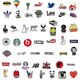thumbnail image 5 of 26-27 100pcs Fashion Graffiti Stickers Waterproof Laptop Luggage Skate multicolor, 5 of 5