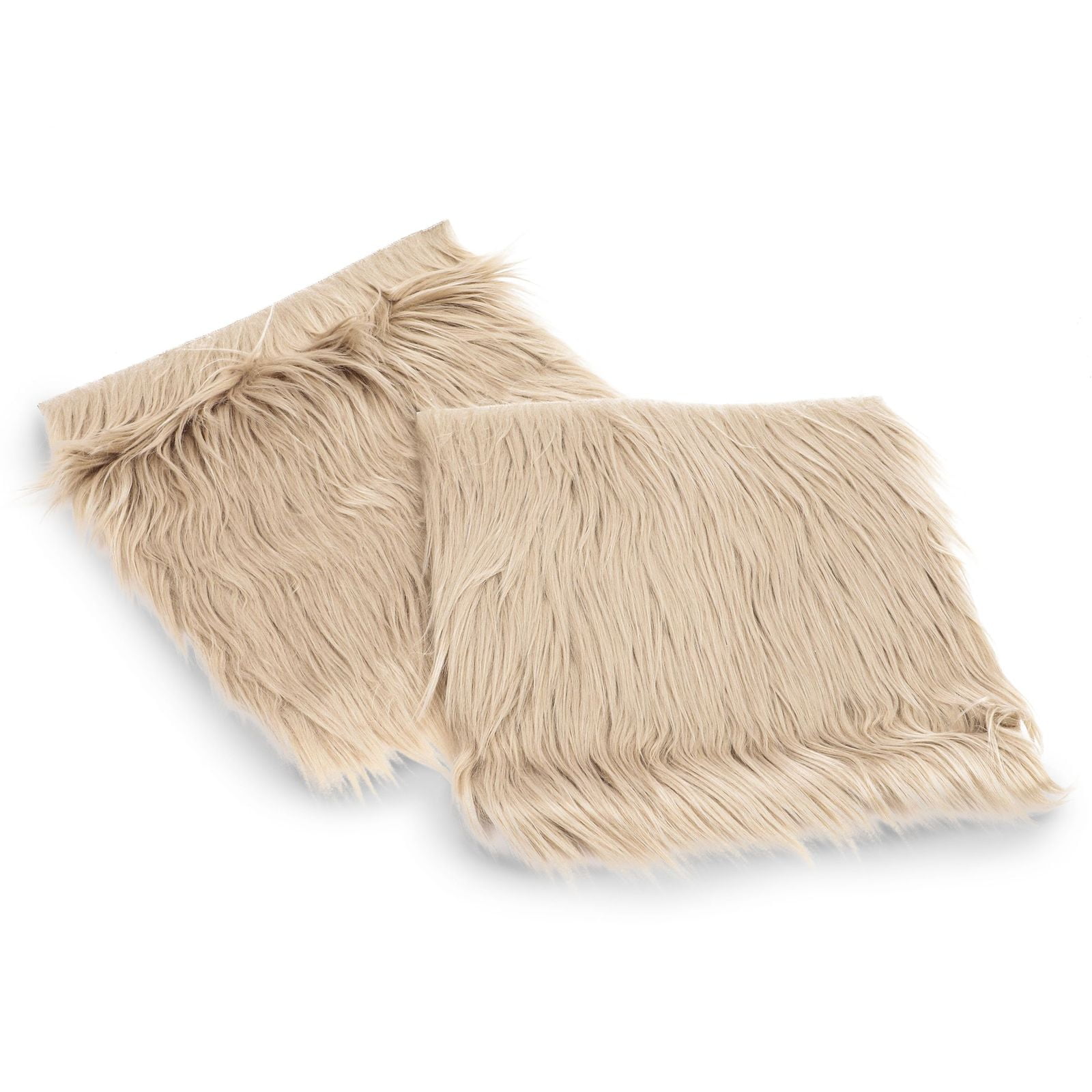Faux Wool Furry Pad Round Long Fur Cushion Chair Seat Mat Winter Warm Soft